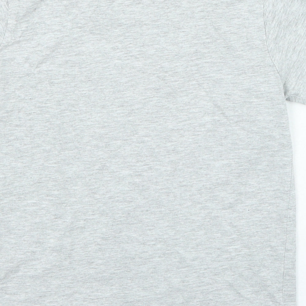 Primark Boys Grey Cotton Basic Casual Size 6-7 Years Round Neck Pullover - Dinosaur