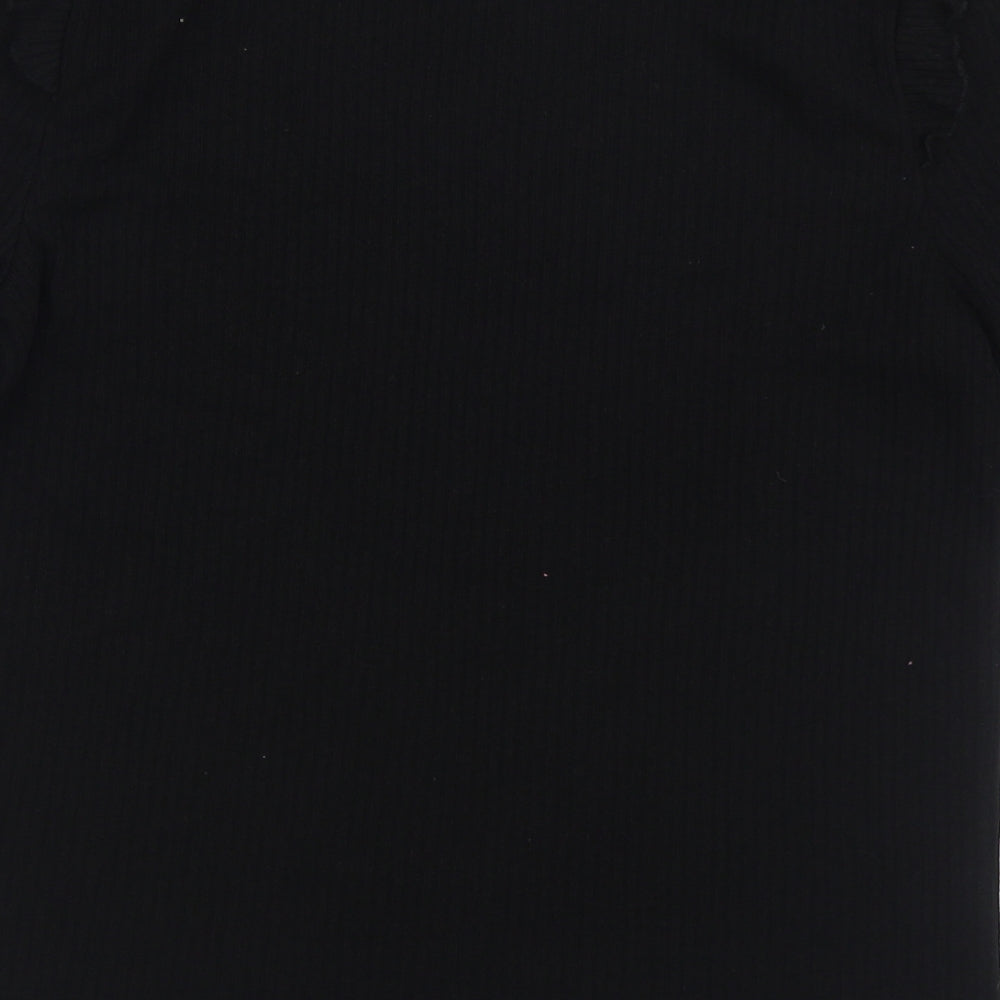 New Look Womens Black Boat Neck Viscose Pullover Jumper Size 10
