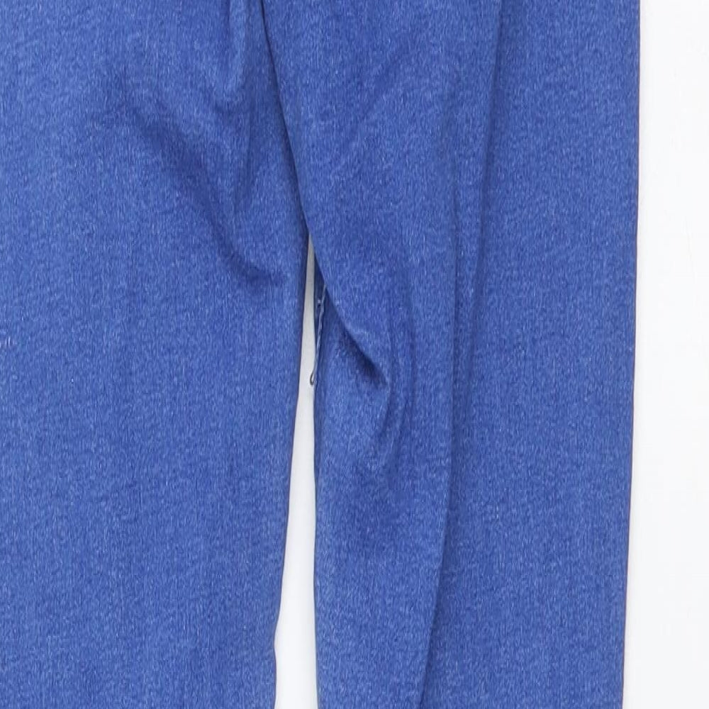 Girl Vivi Womens Blue Cotton Skinny Jeans Size 8 L29 in Regular Button