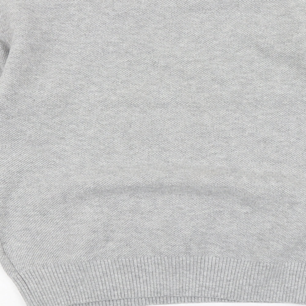 Marks & Spencer Womens Grey High Neck Polyester Pullover Jumper Size S