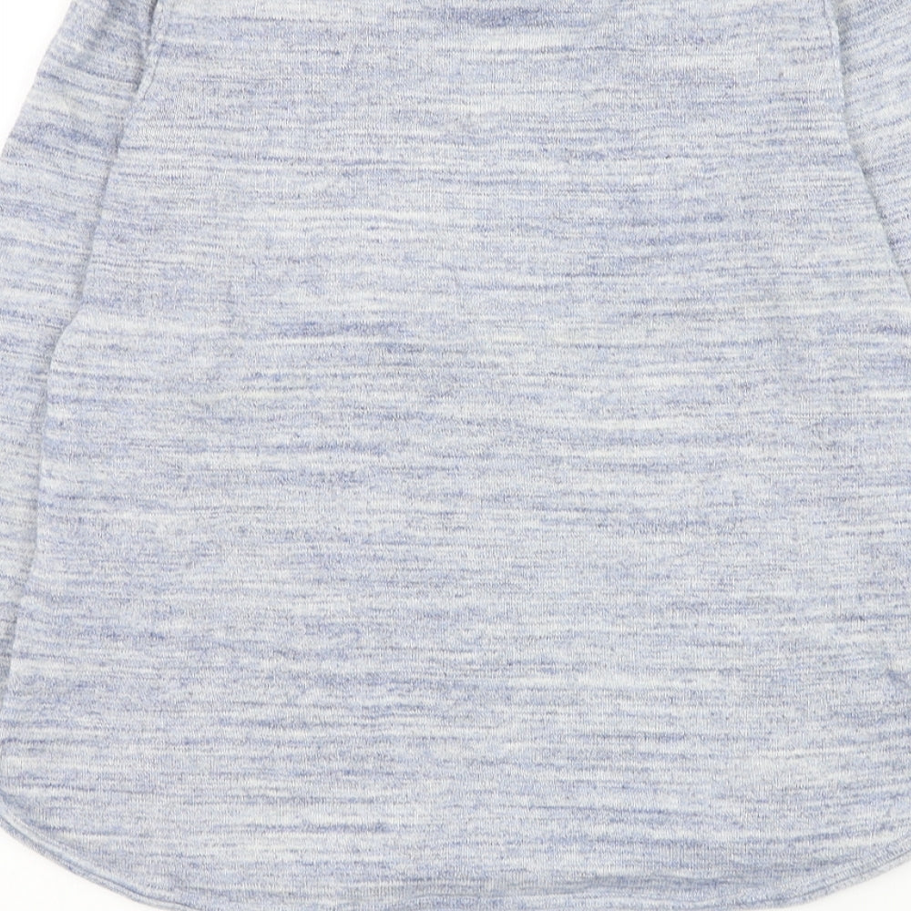 EDC Womens Blue Round Neck Polyester Pullover Jumper Size XS
