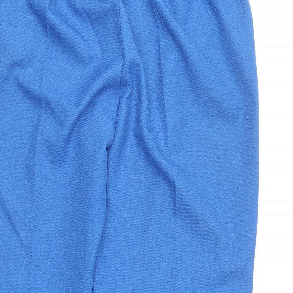 Emma Collection Womens Blue Polyester Trousers Size 16 L20.5 in Regular