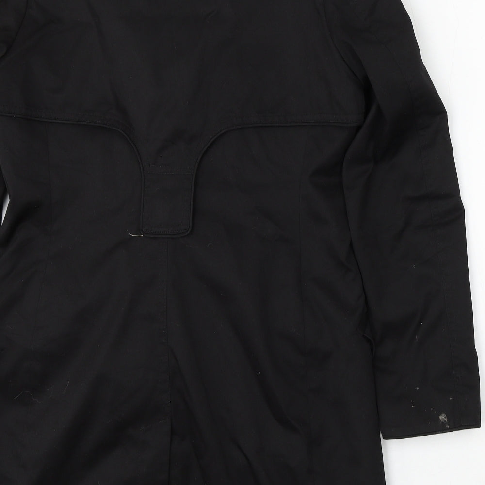 H&M Womens Black Pea Coat Coat Size 12 Button