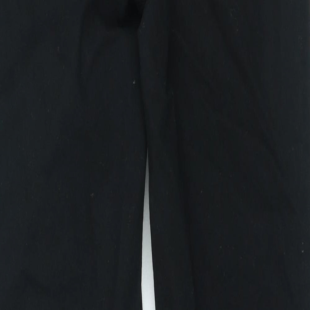 Papaya Womens Black Cotton Skinny Jeans Size 12 L26 in Regular Zip