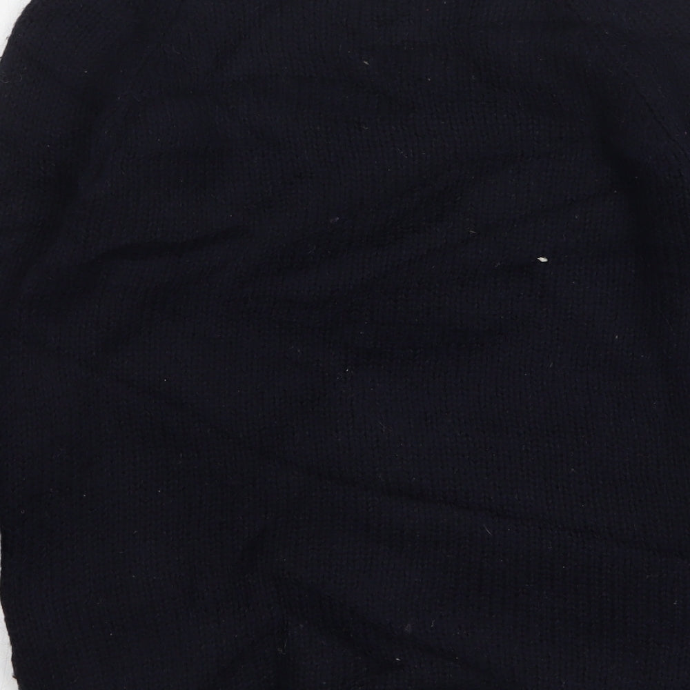 NEXT Womens Blue Round Neck Geometric Acrylic Pullover Jumper Size 8