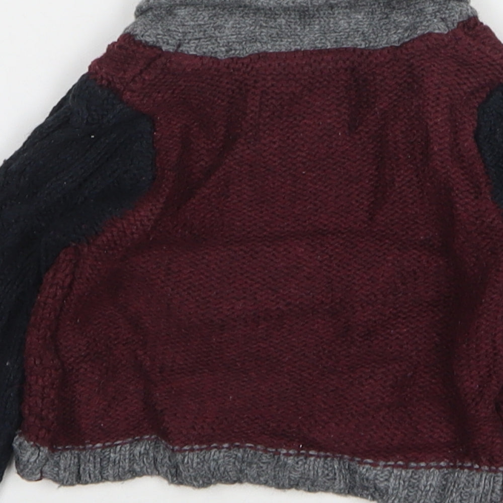Earlydays Boys Red Acrylic Pullover Jumper Size 3-6 Months Pullover