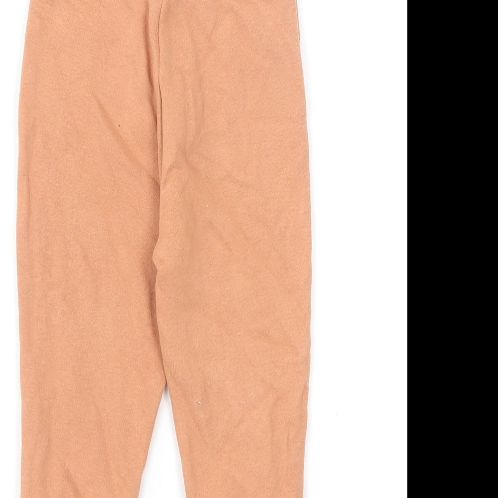 Dunnes Boys Brown Cotton Jogger Trousers Size 9-12 Months Drawstring