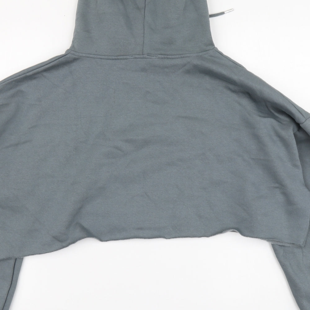 Rising Womens Grey Cotton Pullover Hoodie Size M Pullover