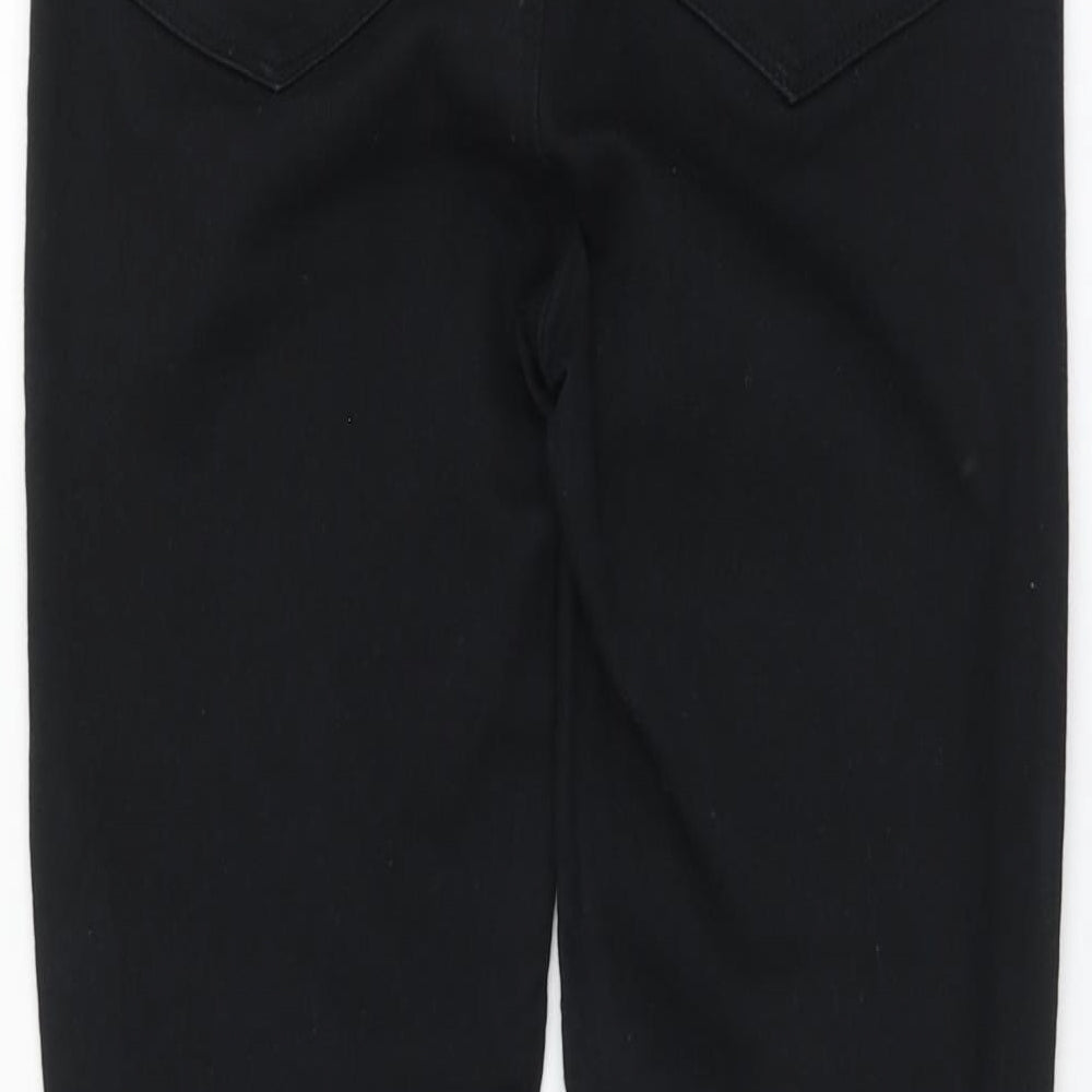 Dunnes Womens Black Cotton Skinny Jeans Size 8 L26 in Regular Button