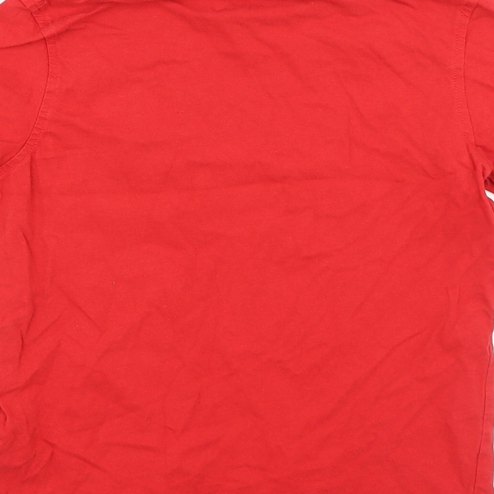 George Boys Red Cotton Basic Casual Size 9-10 Years Round Neck Pullover - Born To Game