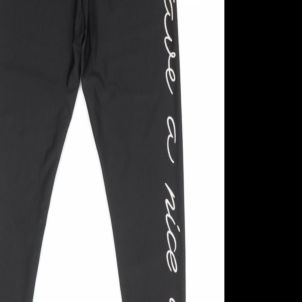 SHEIN Womens Black Polyester Capri Leggings Size S L26 in - Have A Nice Day