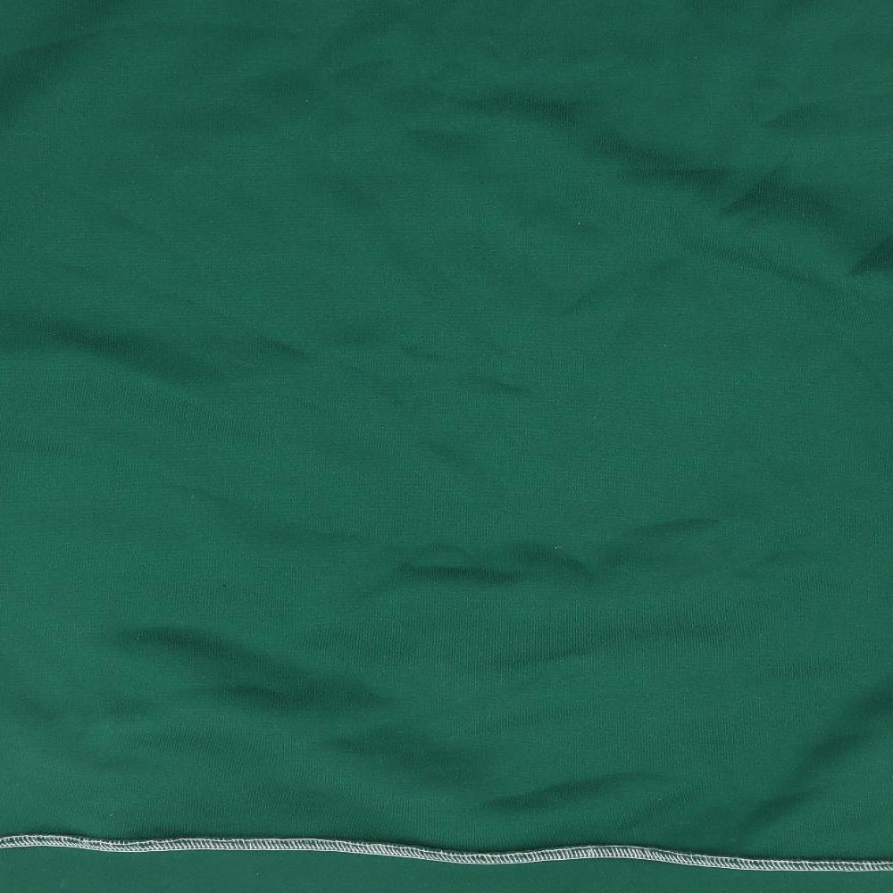 SheIn Womens Green Polyester Pullover Sweatshirt Size M Pullover - Contrast Stitching