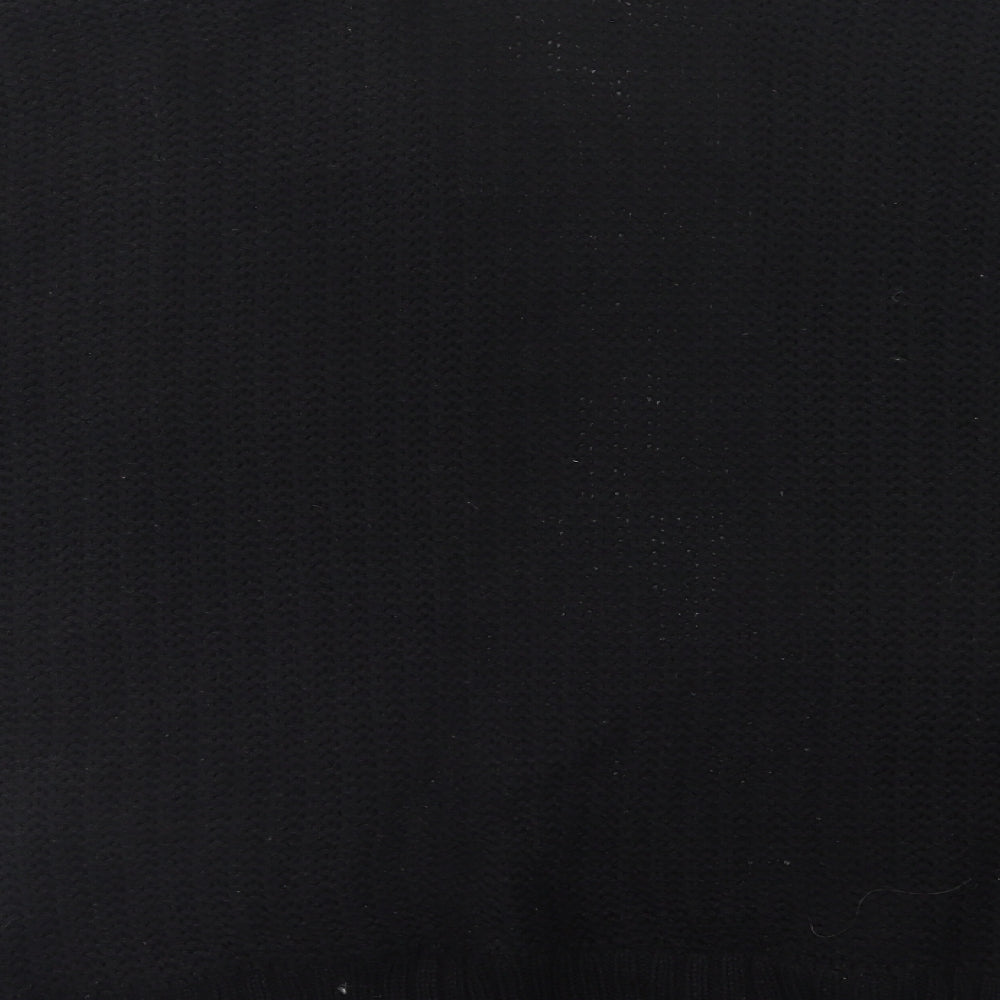 Agenda Womens Black V-Neck Acrylic Cardigan Jumper Size 20
