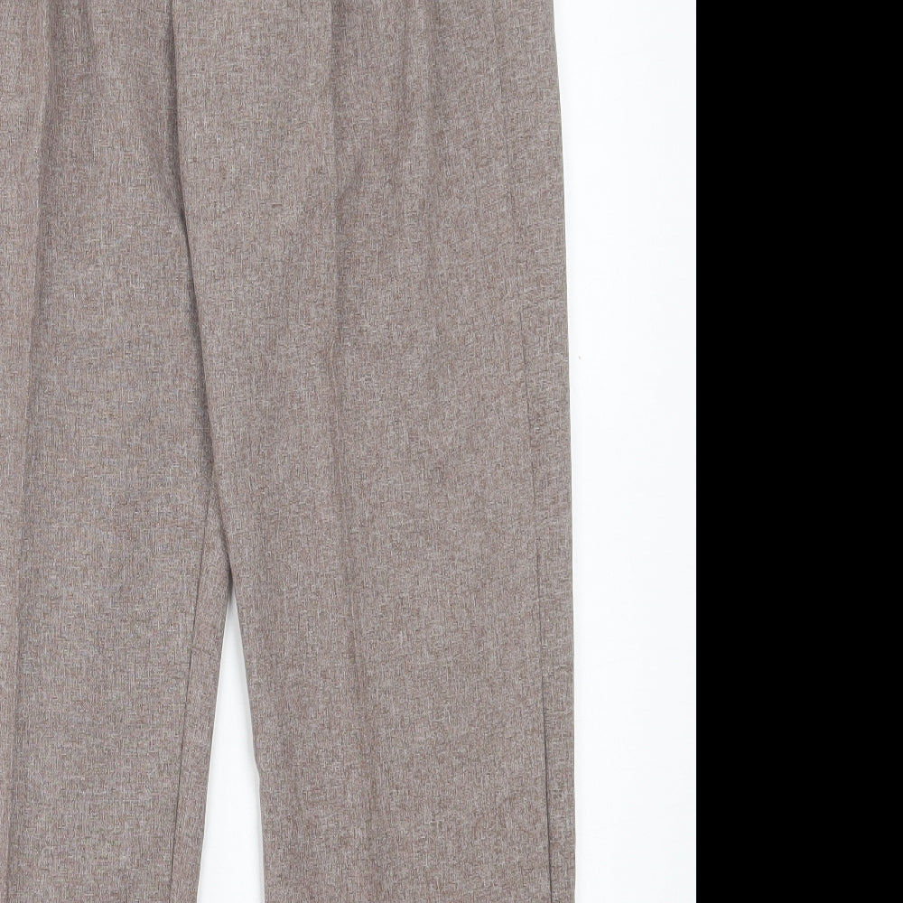 Bodywise Womens Brown Polyester Trousers Size 16 L27 in Regular
