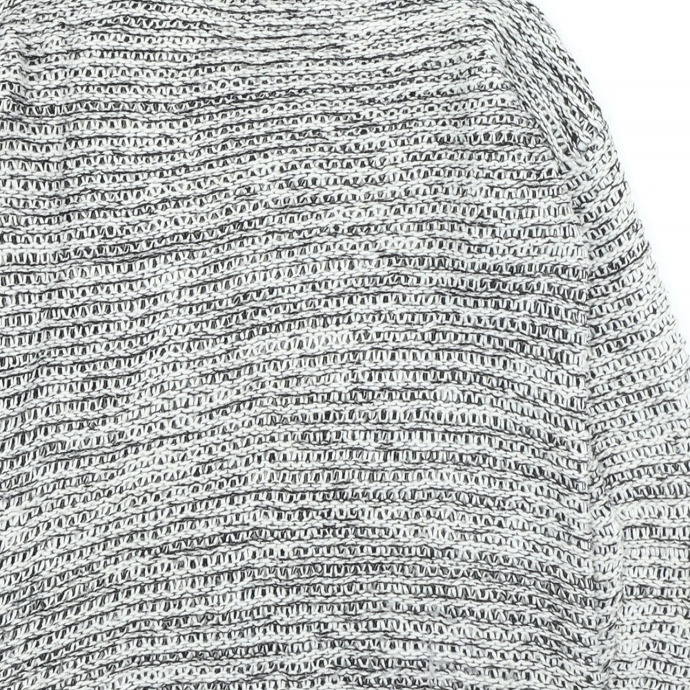 Preworn Womens Grey Round Neck Acrylic Pullover Jumper Size 10