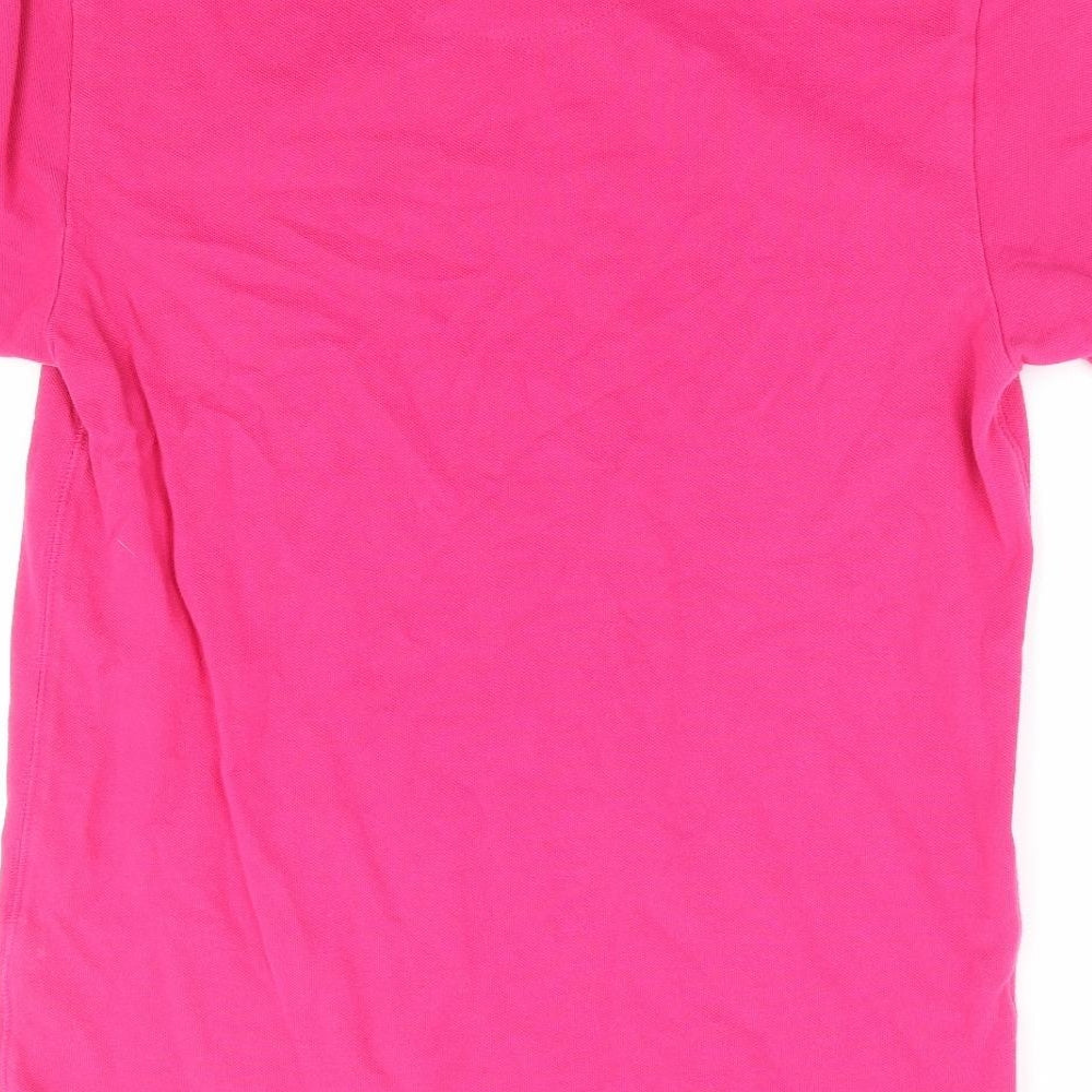 NEXT Womens Pink 100% Cotton Basic Polo Size S Collared - Crown