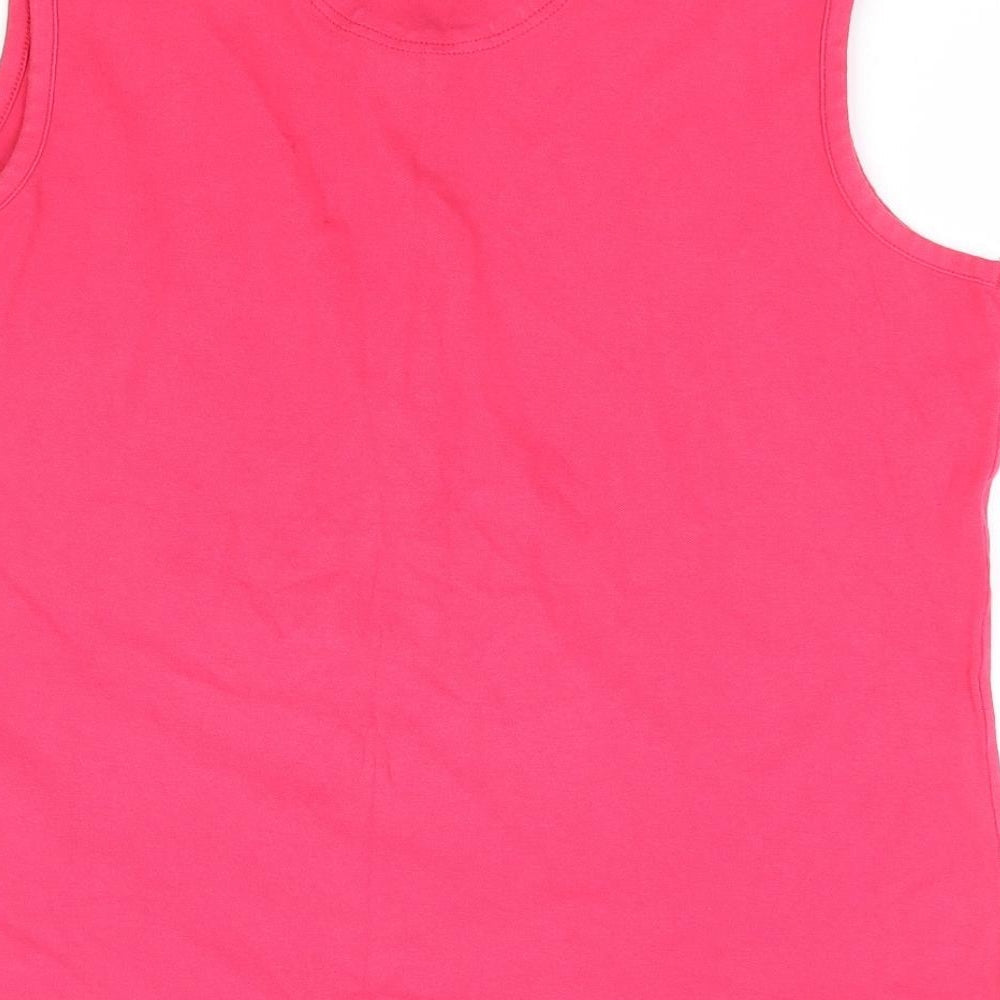 Green Lamb Womens Pink Cotton Basic Polo Size 14 Collared