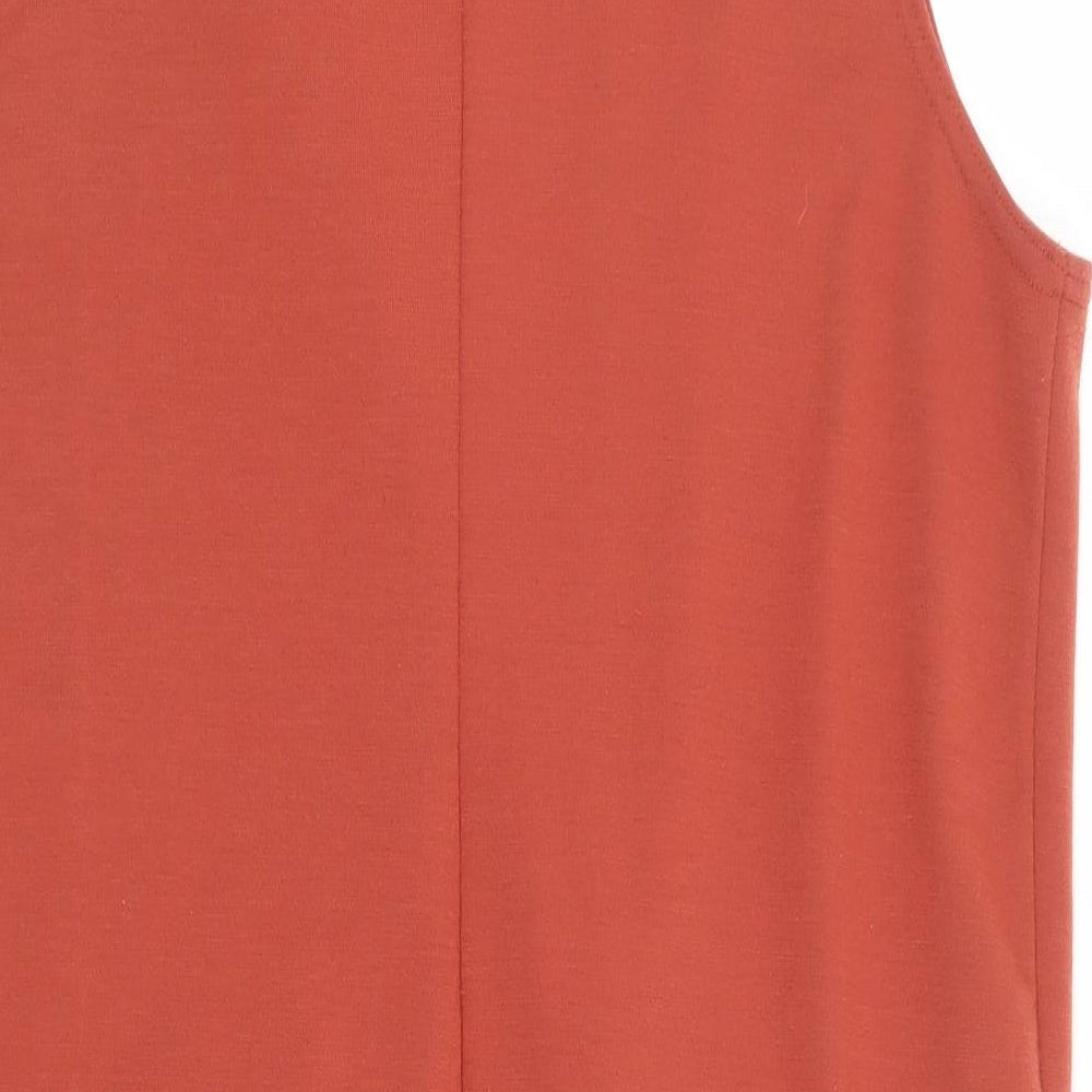 Parisian Collection Womens Orange Gilet Coatigan Size 12