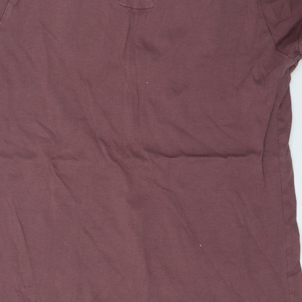 Crosshatch Womens Purple Cotton Basic T-Shirt Size S Round Neck