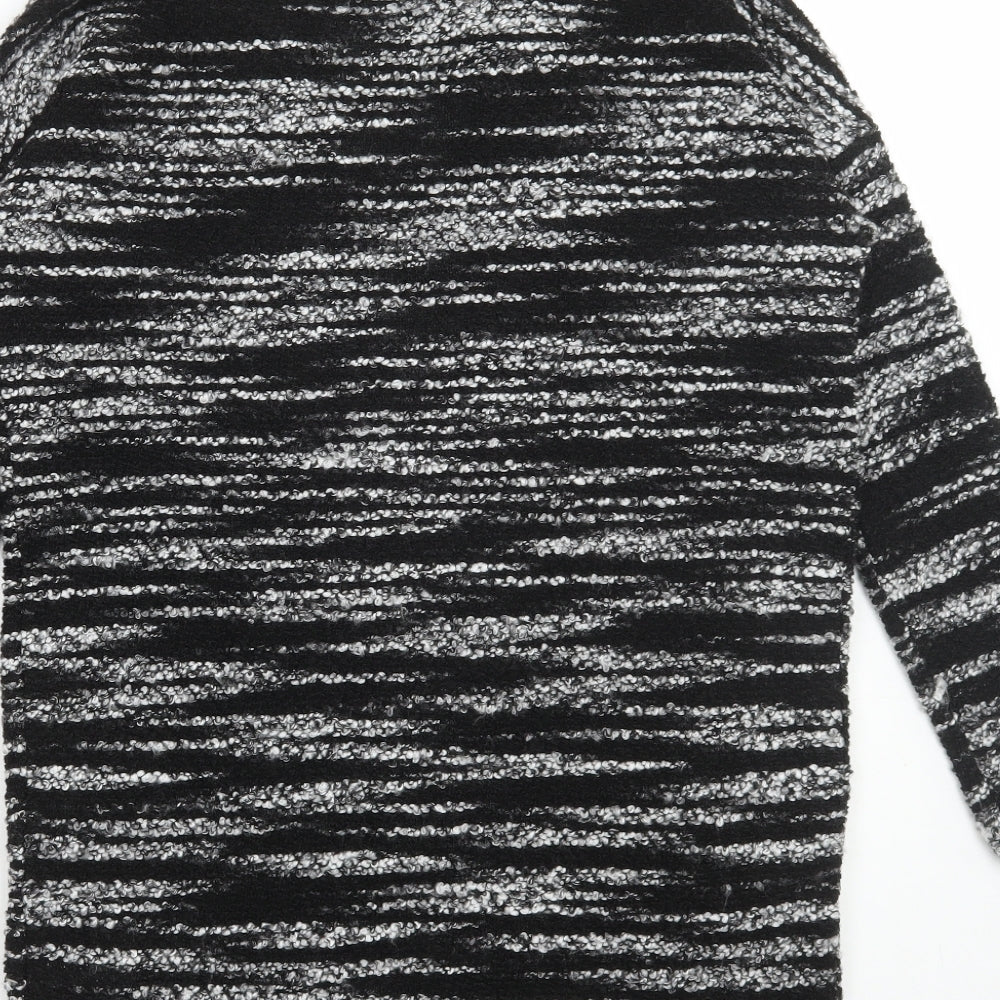 Warehouse Womens Grey V-Neck Acrylic Cardigan Jumper Size 10