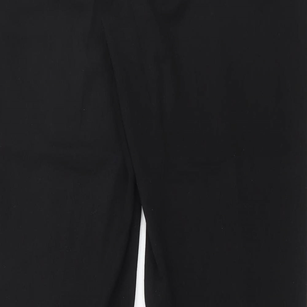 Dunnes Stores Womens Black Polyester Trousers Size 16 L30 in Regular Hook & Eye