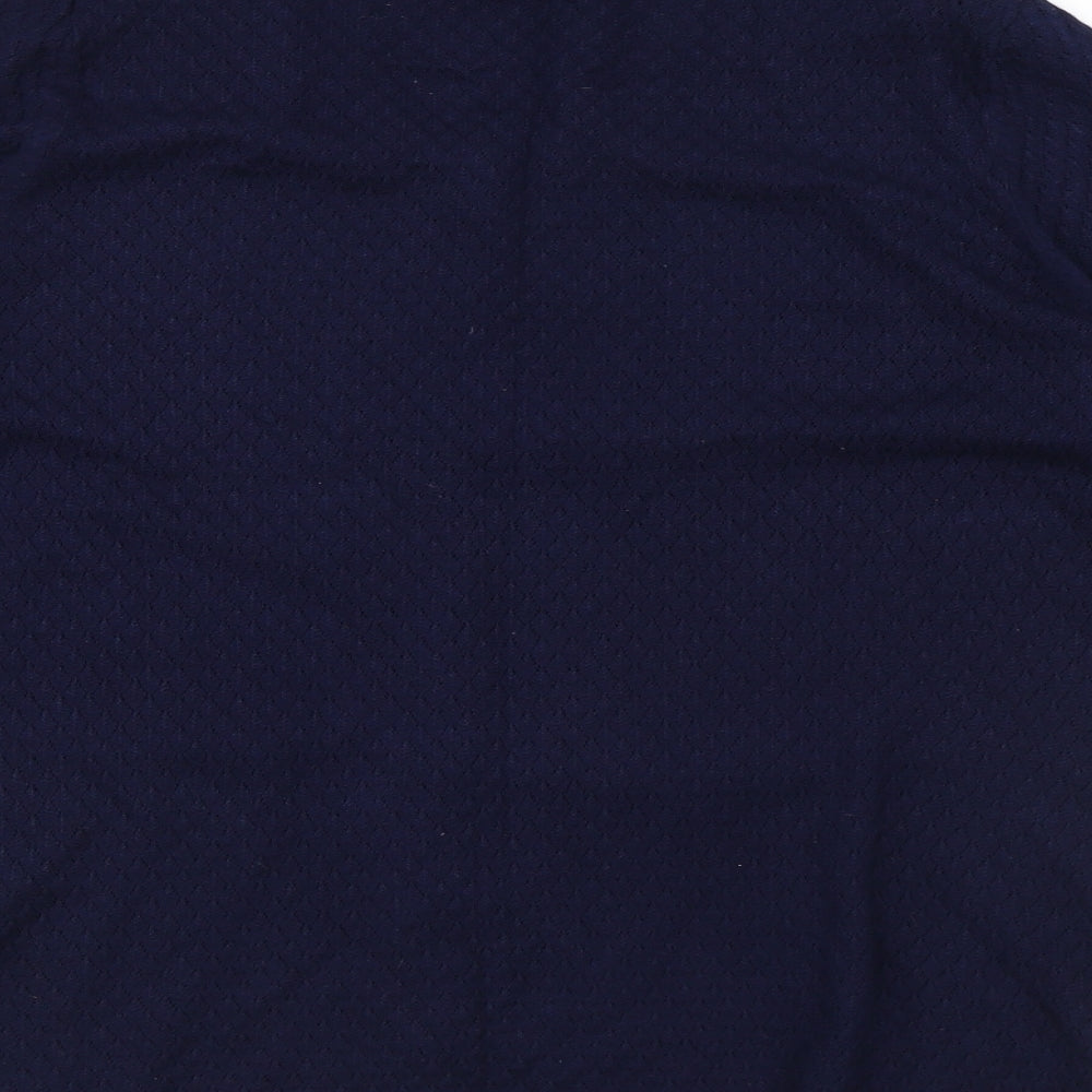 Savida Womens Blue V-Neck Viscose Cardigan Jumper Size S