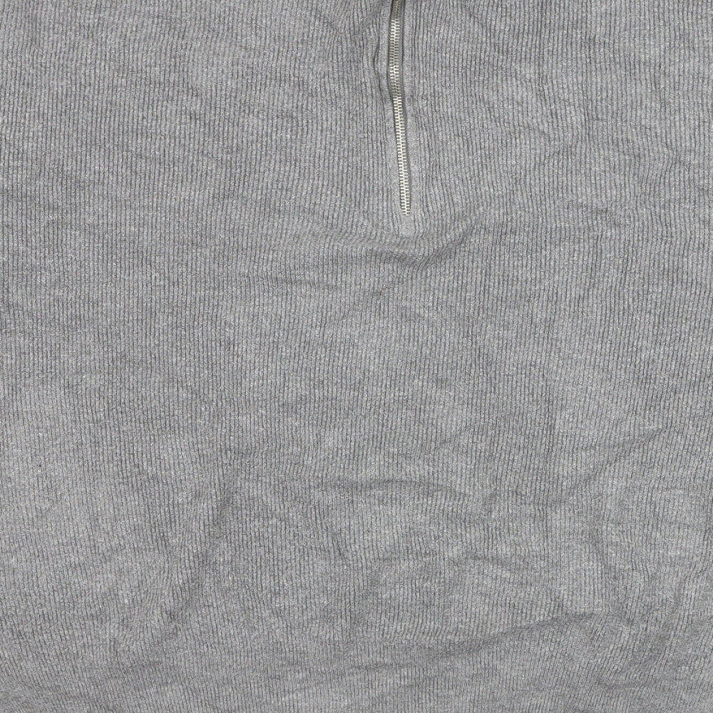 Atmosphere Womens Grey Round Neck Viscose Pullover Jumper Size 14