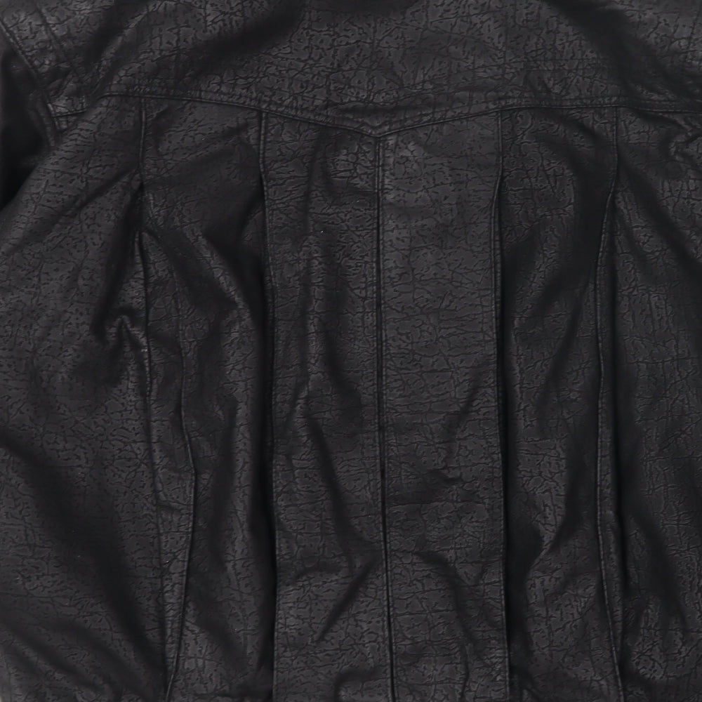 Stadick Womens Black Jacket Size 12 Button
