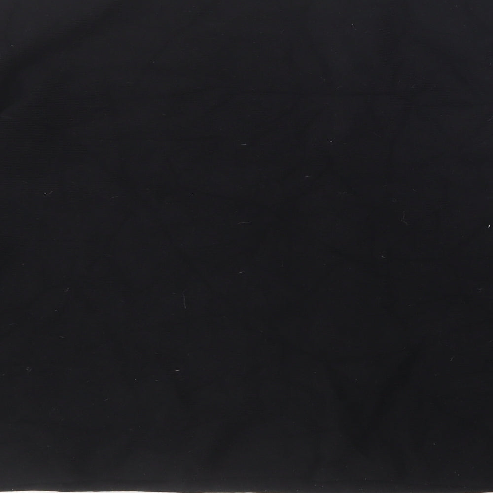 Definitions Womens Black Round Neck Acrylic Pullover Jumper Size 12