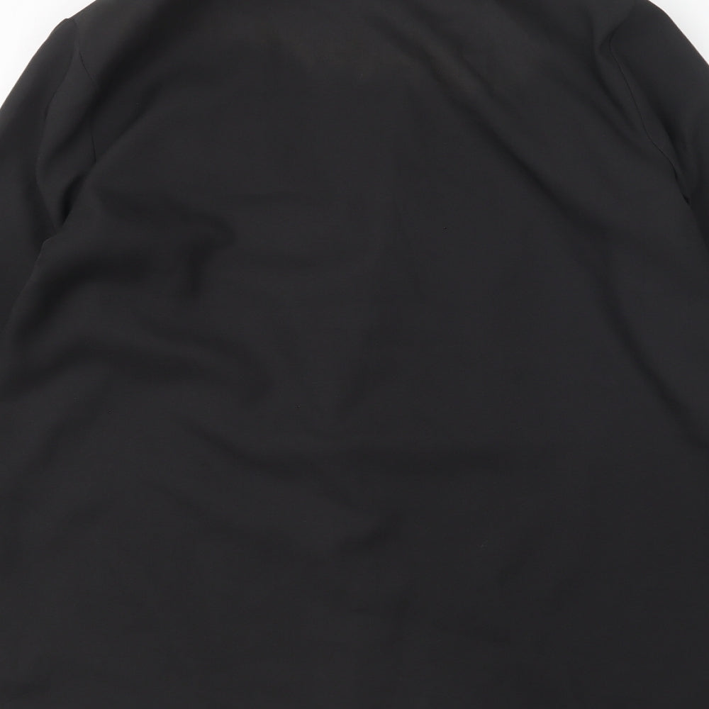 PRETTYLITTLETHING Womens Black Jacket Blazer Size 12 Button