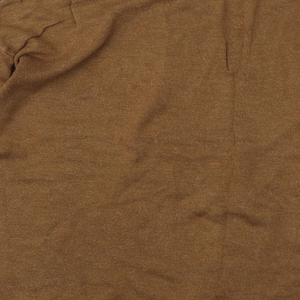 Atmosphere Womens Brown V-Neck Viscose Pullover Jumper Size 10