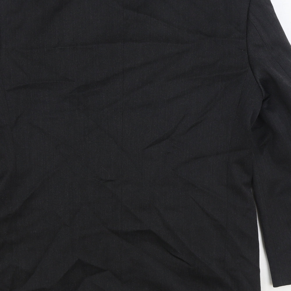 Burtons Mens Grey Viscose Jacket Suit Jacket Size 38