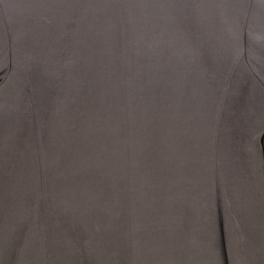 Bonmarché Womens Grey Jacket Size 14 Zip