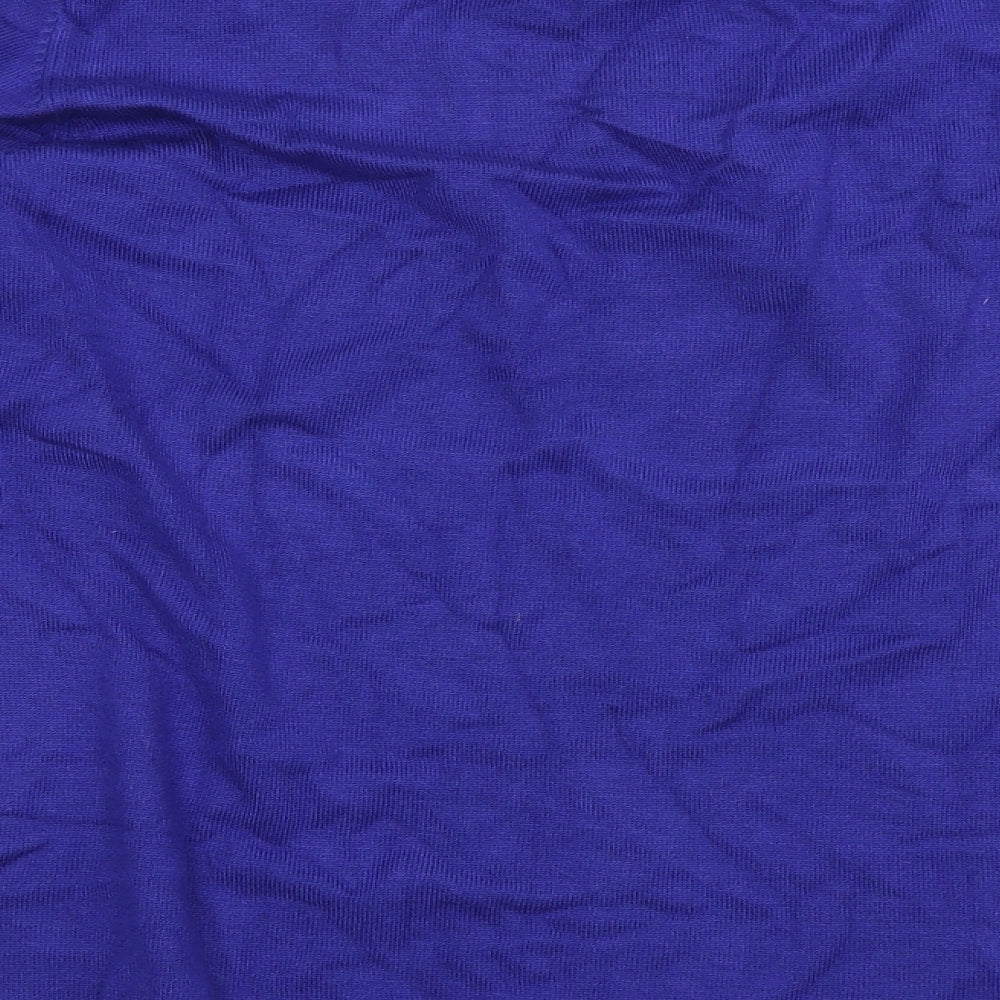 Bonmarché Womens Blue Scoop Neck Viscose Pullover Jumper Size S