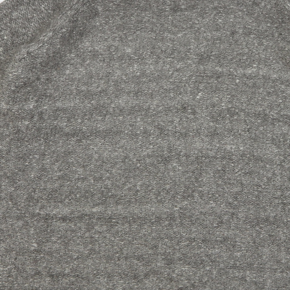 H&M Womens Grey Round Neck Acrylic Pullover Jumper Size M