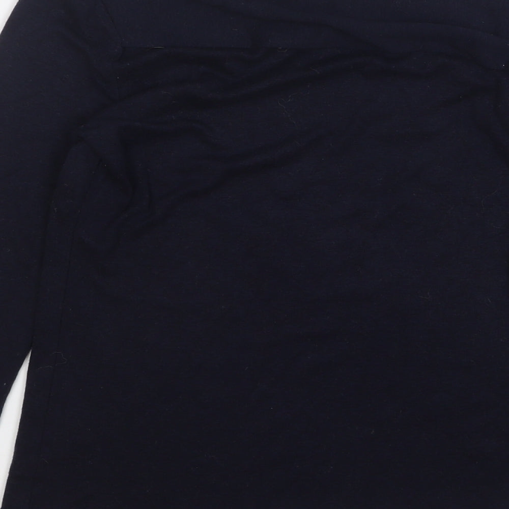 Witchery Womens Blue Roll Neck Acrylic Pullover Jumper Size XS