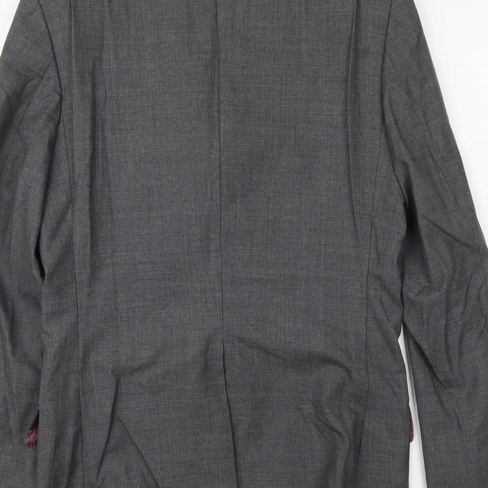 Richard James Mens Grey Cotton Jacket Suit Jacket Size M