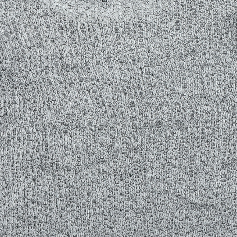 Topshop Womens Grey Round Neck Acrylic Pullover Jumper Size 14