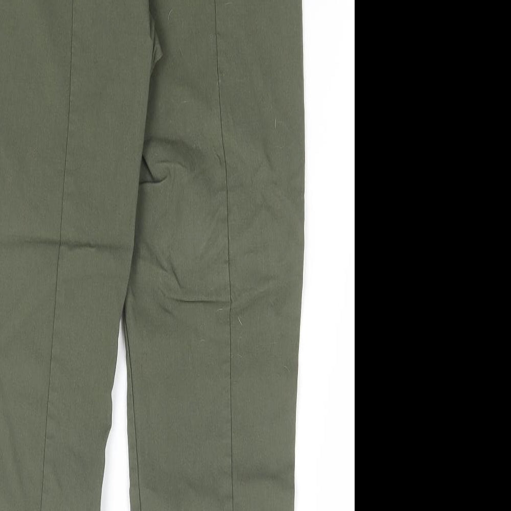 Dunnes Stores Womens Green Viscose Trousers Size XS L23 in Regular