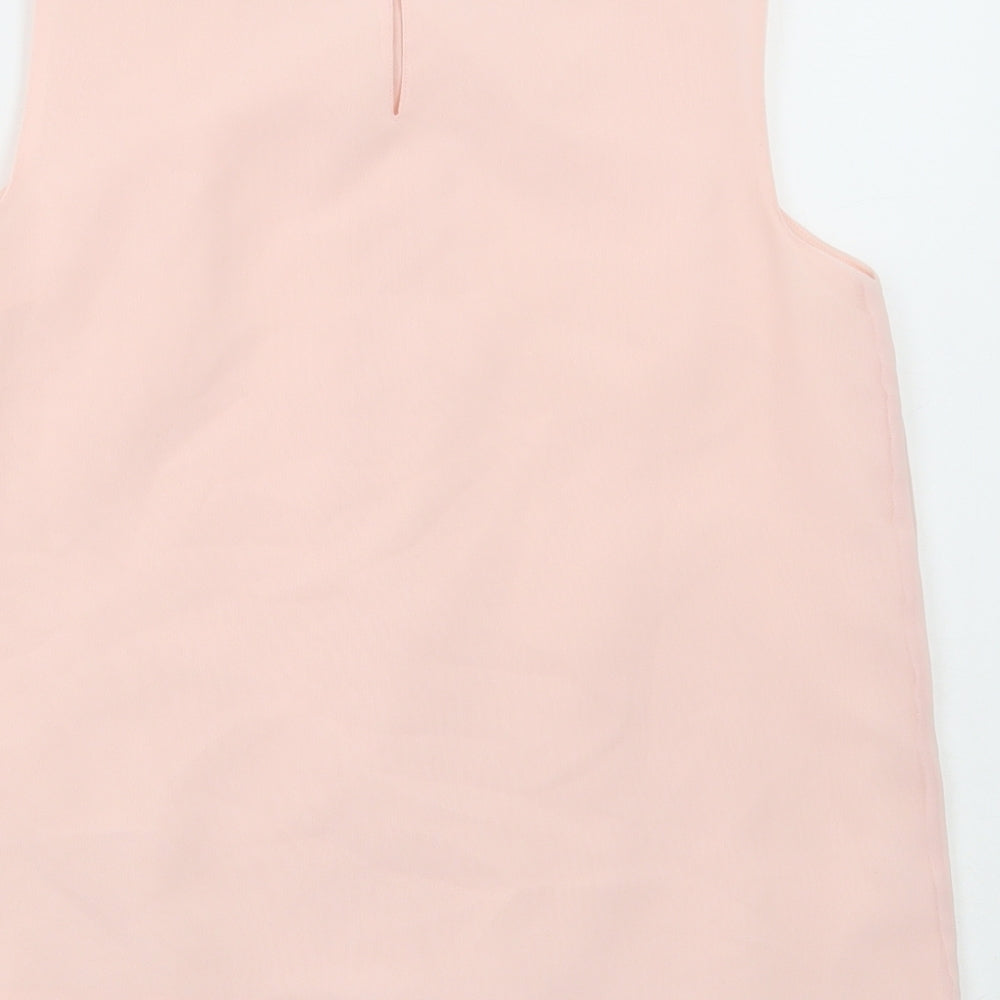 George Girls Pink Polyester Basic Blouse Size 13-14 Years Collared Button