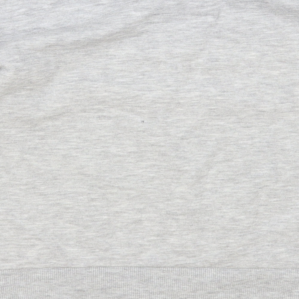 Primark Girls Grey Cotton Henley Sweatshirt Size 7-8 Years Pullover - Wonderful