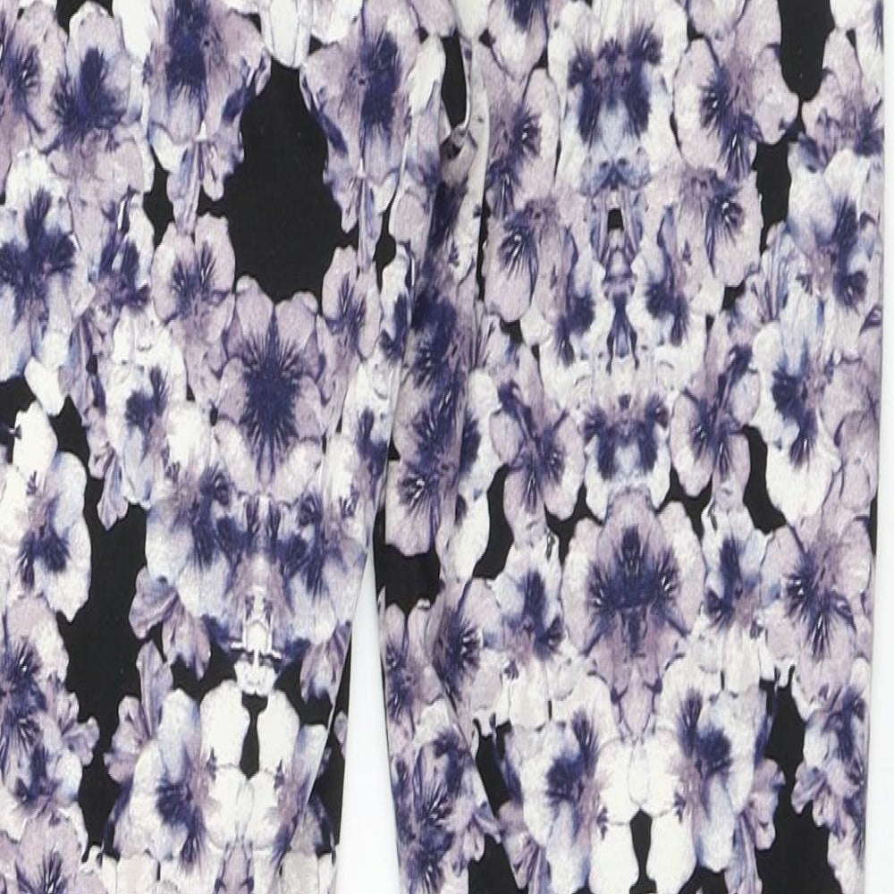 H&M Womens Multicoloured Floral Polyester Jogger Leggings Size S L29 in - Flowers