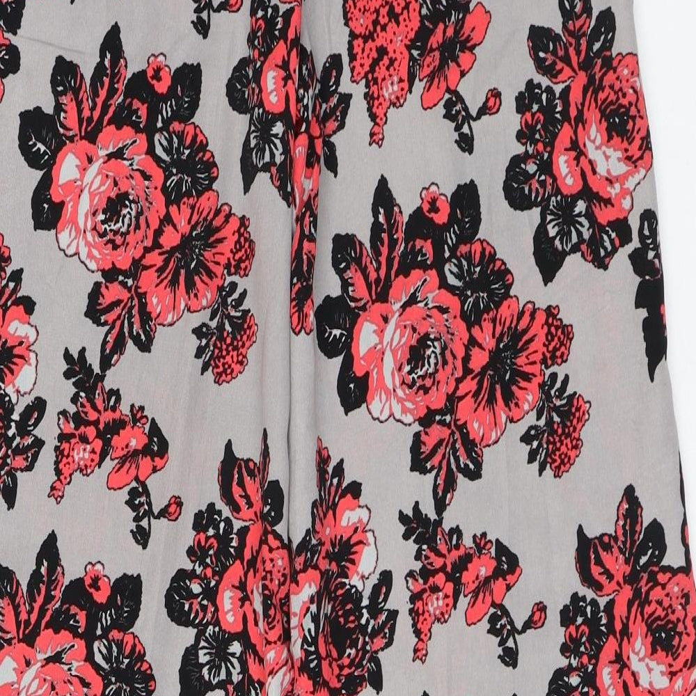 Atmosphere Womens Multicoloured Floral Polyester Trousers Size 6 L30 in Regular - Flowers