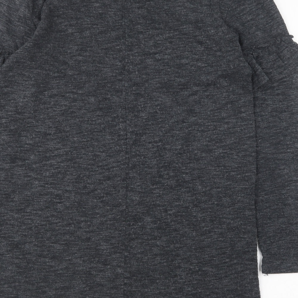 Matalan Womens Grey Round Neck Polyester Pullover Jumper Size 10
