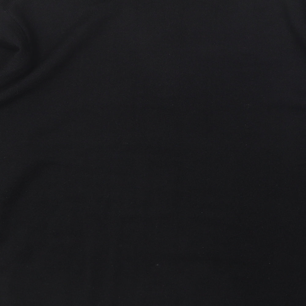 Propeller Mens Black Round Neck Acrylic Pullover Jumper Size L