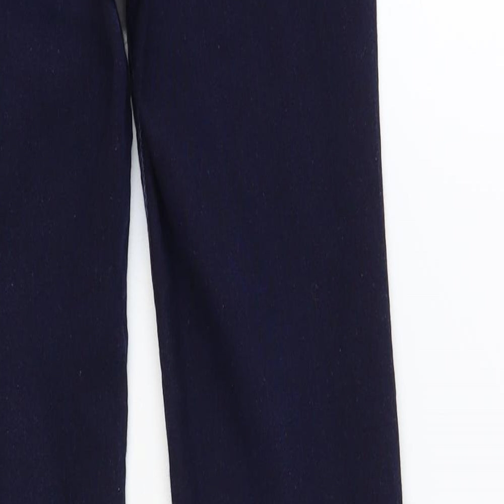 Savida Womens Blue Cotton Skinny Jeans Size 8 L27 in Regular Button