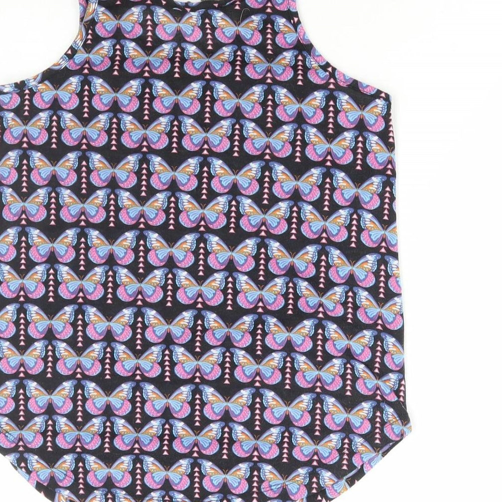Atmosphere Womens Multicoloured Geometric Polyester Basic Tank Size 8 Round Neck