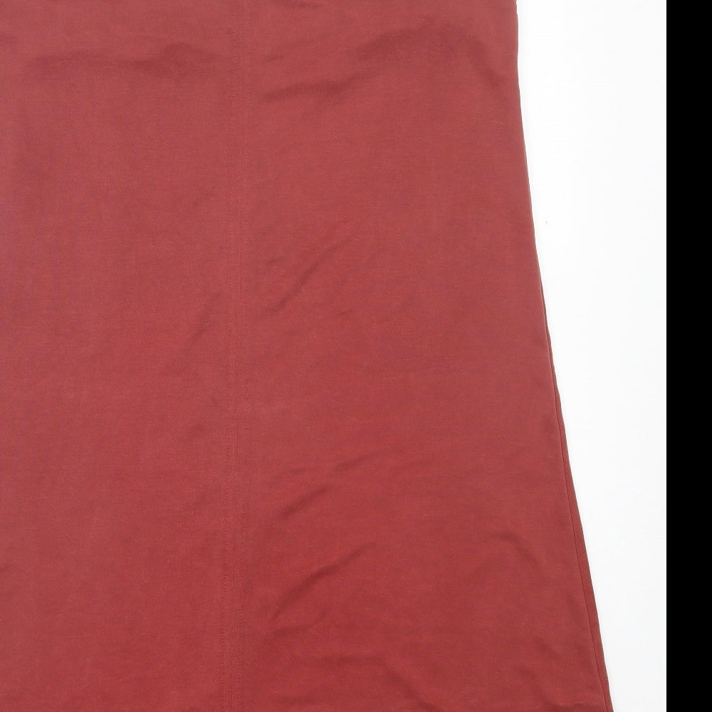 River Island Womens Red Modal A-Line Size 14 V-Neck Pullover