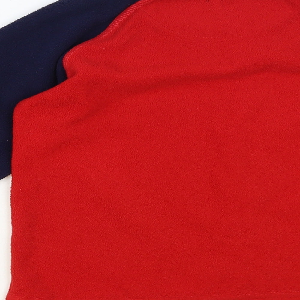 Dunnes Stores Boys Red Colourblock Polyester Pullover Sweatshirt Size 5-6 Years Pullover - Bear