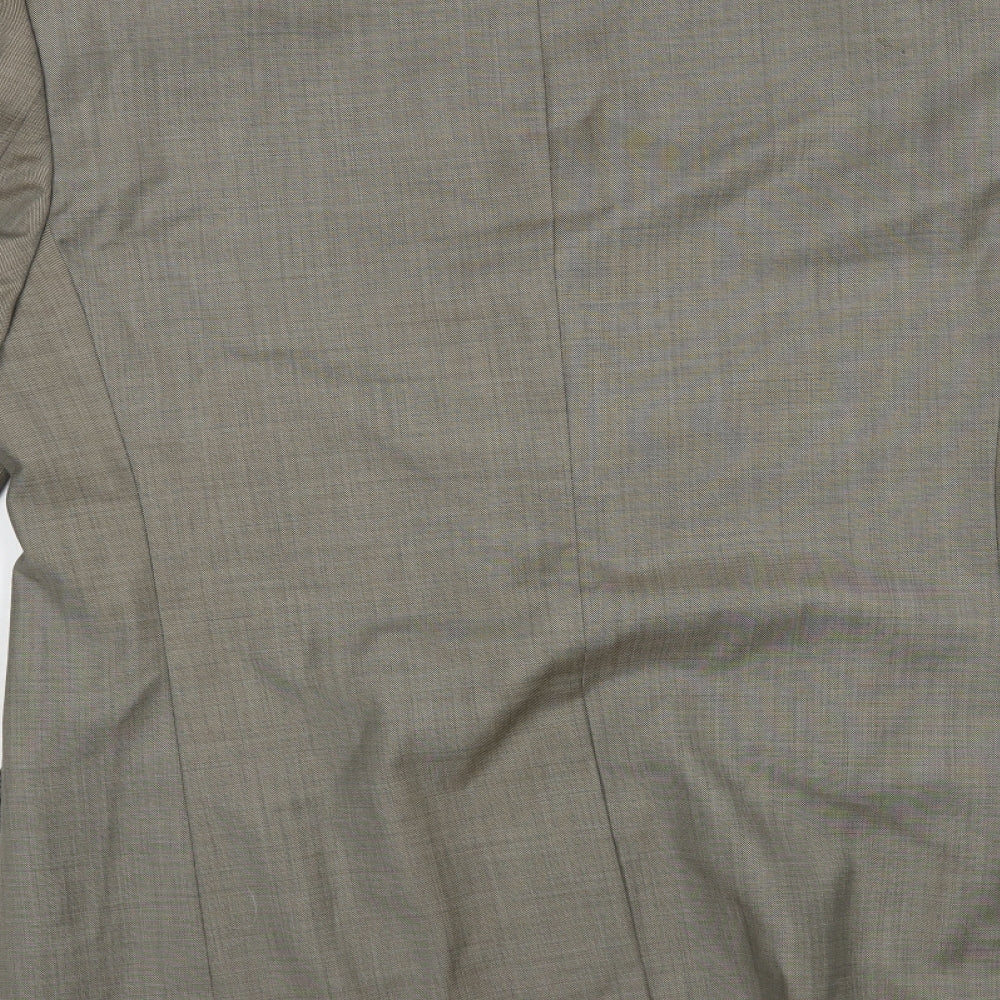 Marks & Spencer Mens Grey Wool Jacket Blazer Size 42